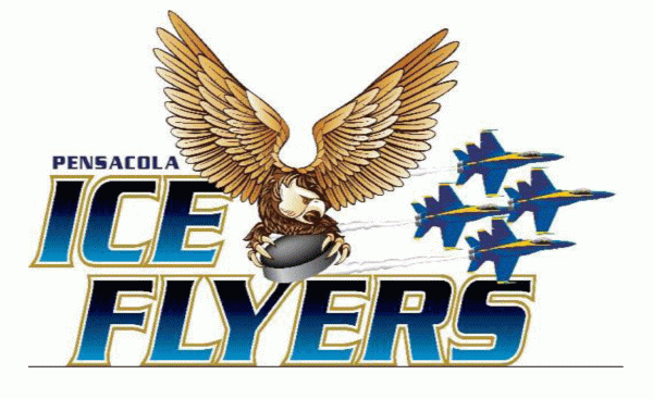 pensacola ice flyers 2009-2012 primary logo iron on transfers for clothing